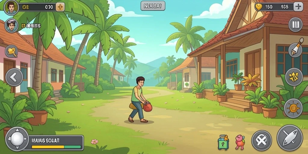 Menunjukkan sistem multiplayer yang interaktif dan seru.