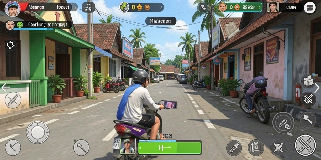 Kompetisi seru antar pemain dalam fitur sosial.